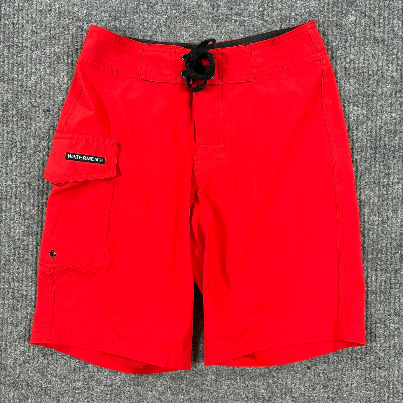 Watermen+ Air Dry Red Board Shorts Mens Size 28 Surf Swim Stretch Performance