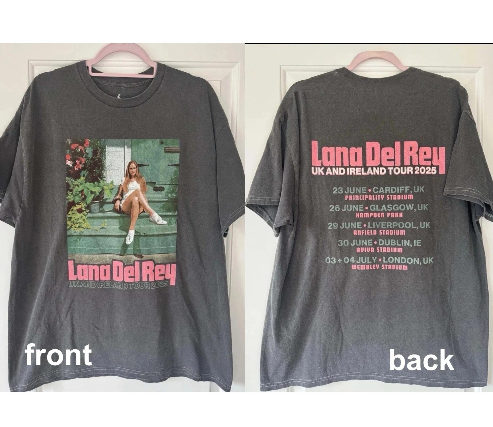 Lana Del Rey UK Tour London Show Graphic Tee Shirt