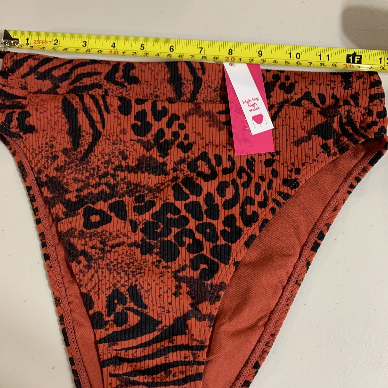 Xhilaration Bikini Swim Suit Bottom Size M (4-6) Medium High Leg High Waist NWT