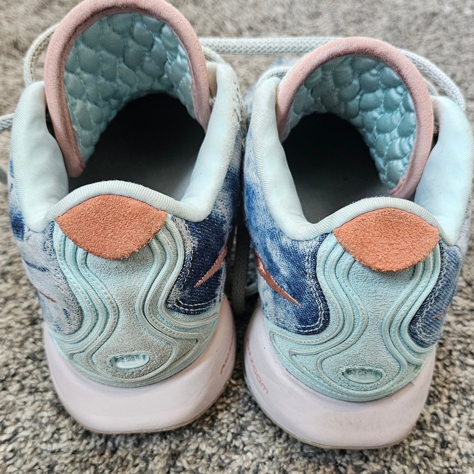 Lebron James NIKE 21 Aragonite Distressed Demin Basketball Shoes