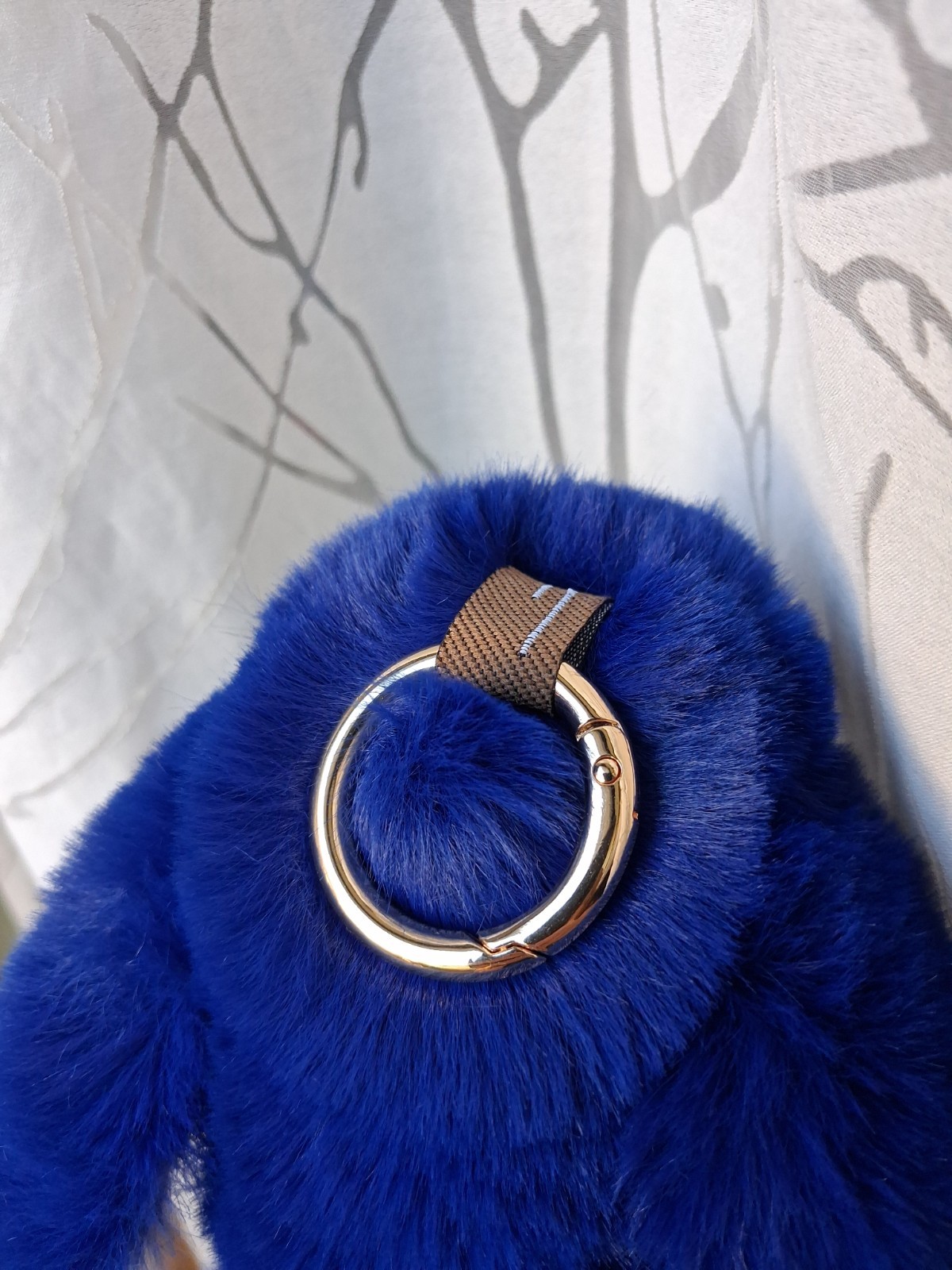 LFPU Blue Bunny Keychain Soft Fur Bag Charm Pendant Inspired By Bunny Lulu, NEW