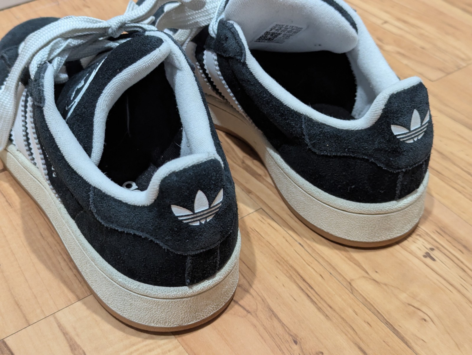 Adidas Campus 00s Mens Size 8 US Core Black Gum Suede Chunky Skate Shoes Sneaker