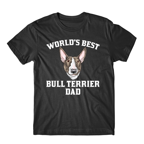 World’s Best Bull Terrier Dad Dog Owner Graphic T-Shirt
