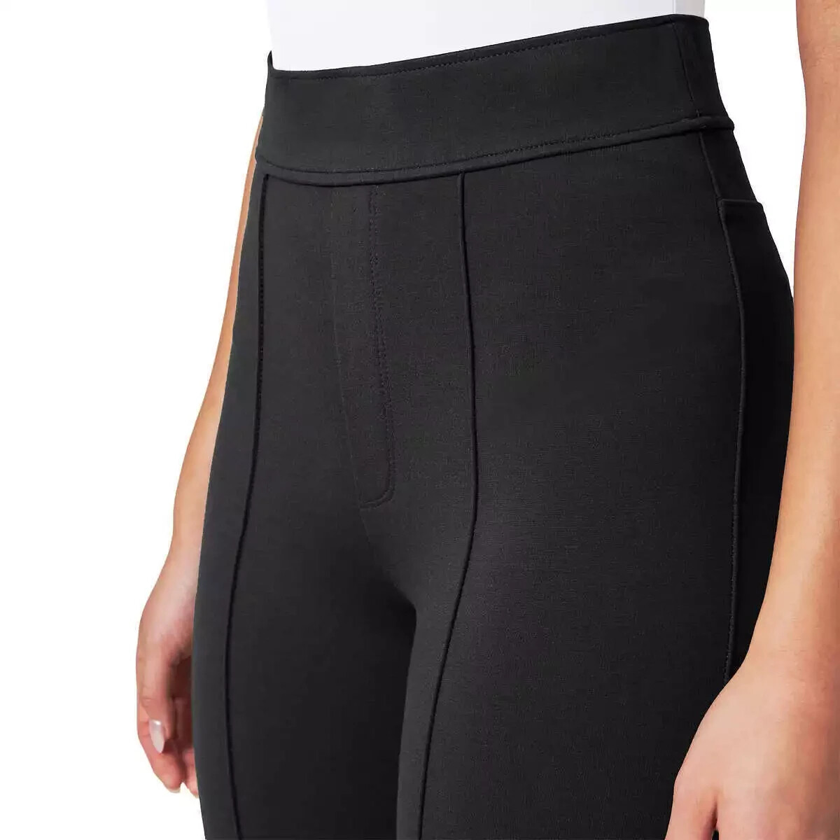 NWT Modern Ambition High Rise Flare Ponte Costco Black Pants Women’s Size Small