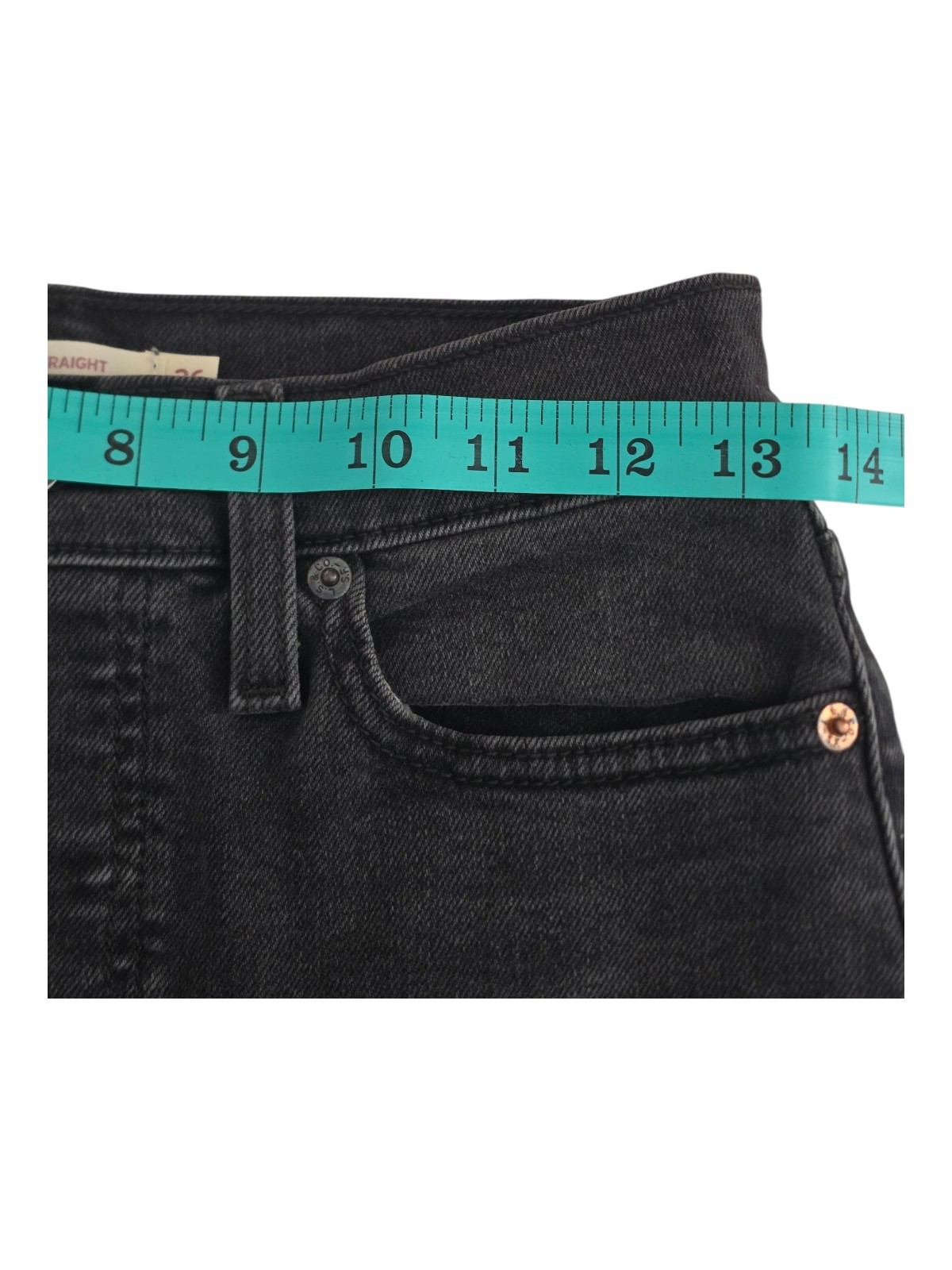 Levi’s Wedgie Straight Jeans Women’s 26×28 Black High Rise Straight Leg