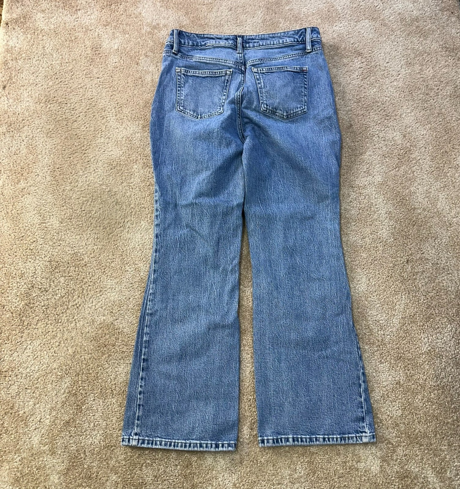 Edgely Mid Rise Flare Jeans Women’s 12s Blue Denim Stretch