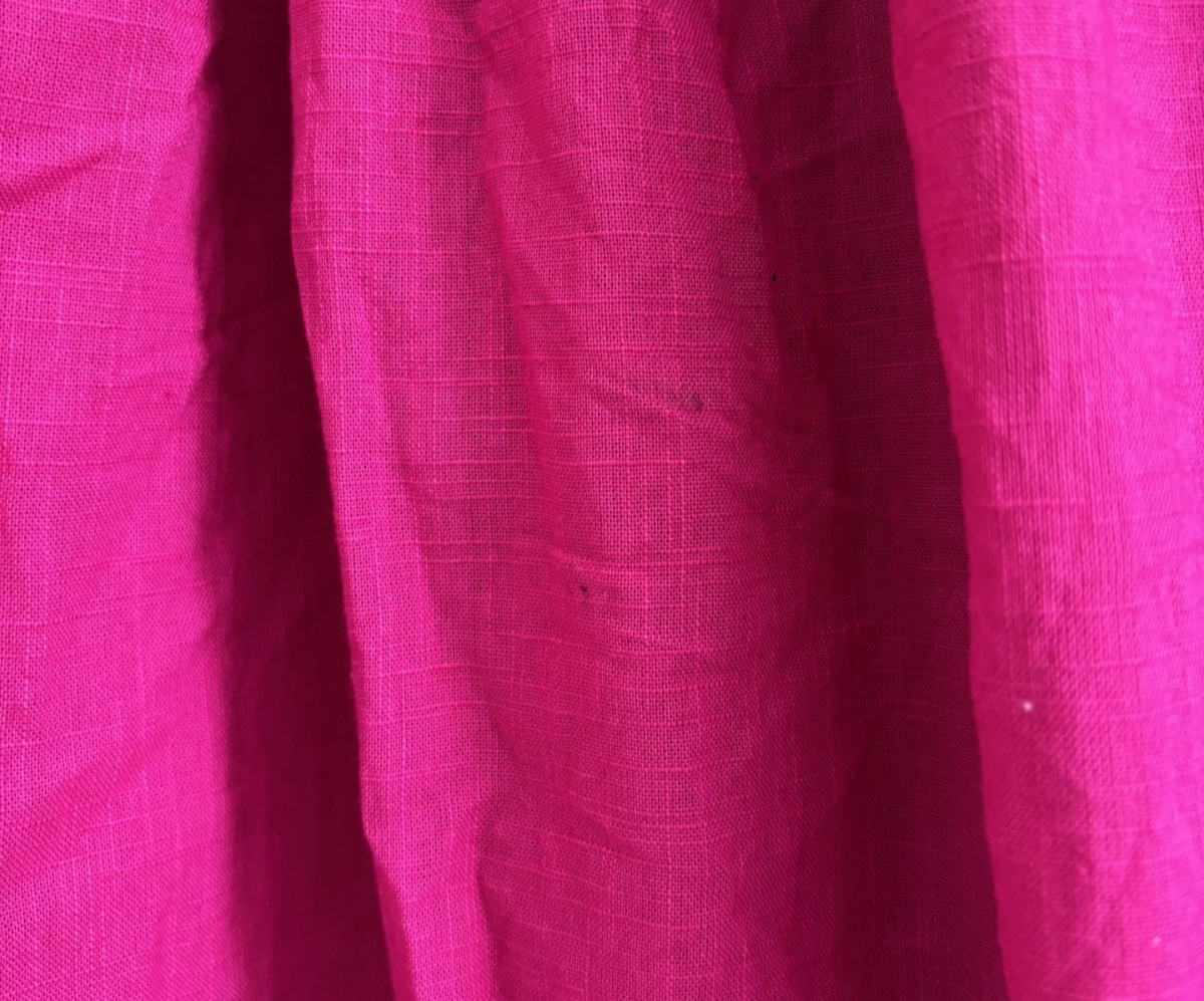Accessorize Magenta Pink Cotton Long Midi to Maxi Length Dress, Size L, 16-18