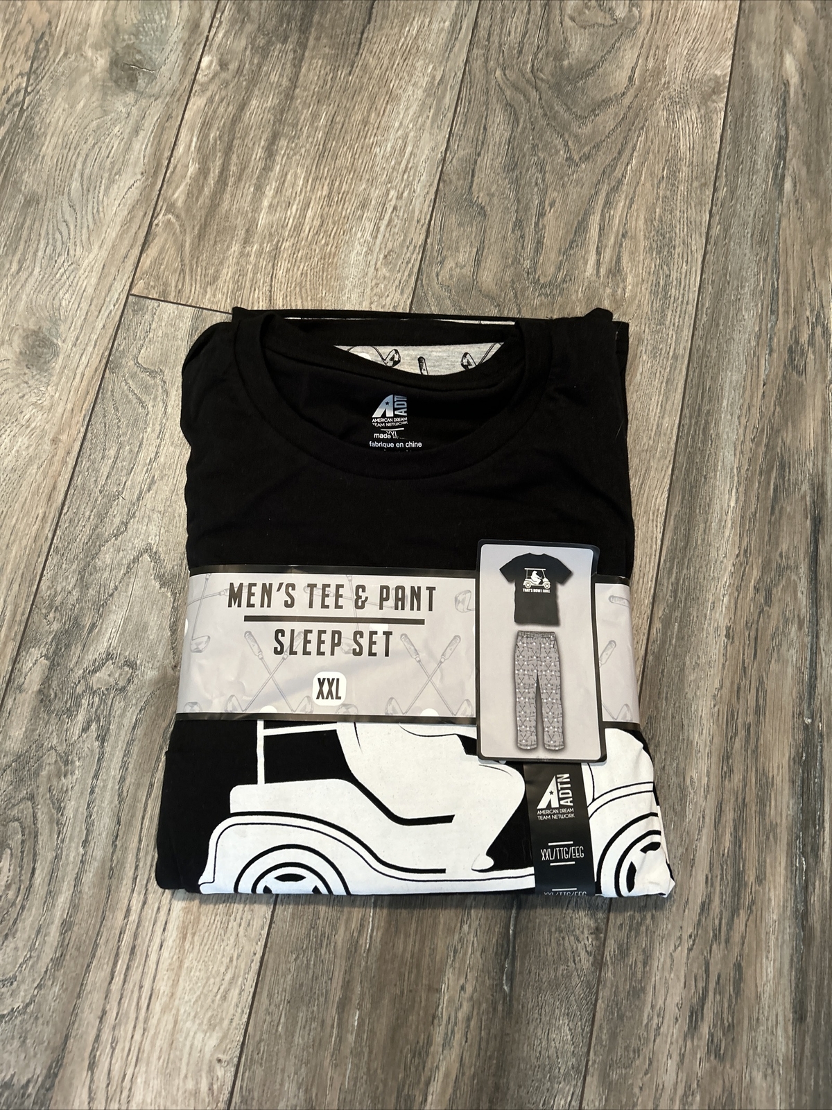 Nwt’s ADTN Men’s Short Sleeve Graphic Tee and Printed Sleep Pant Pajama Set 2xl