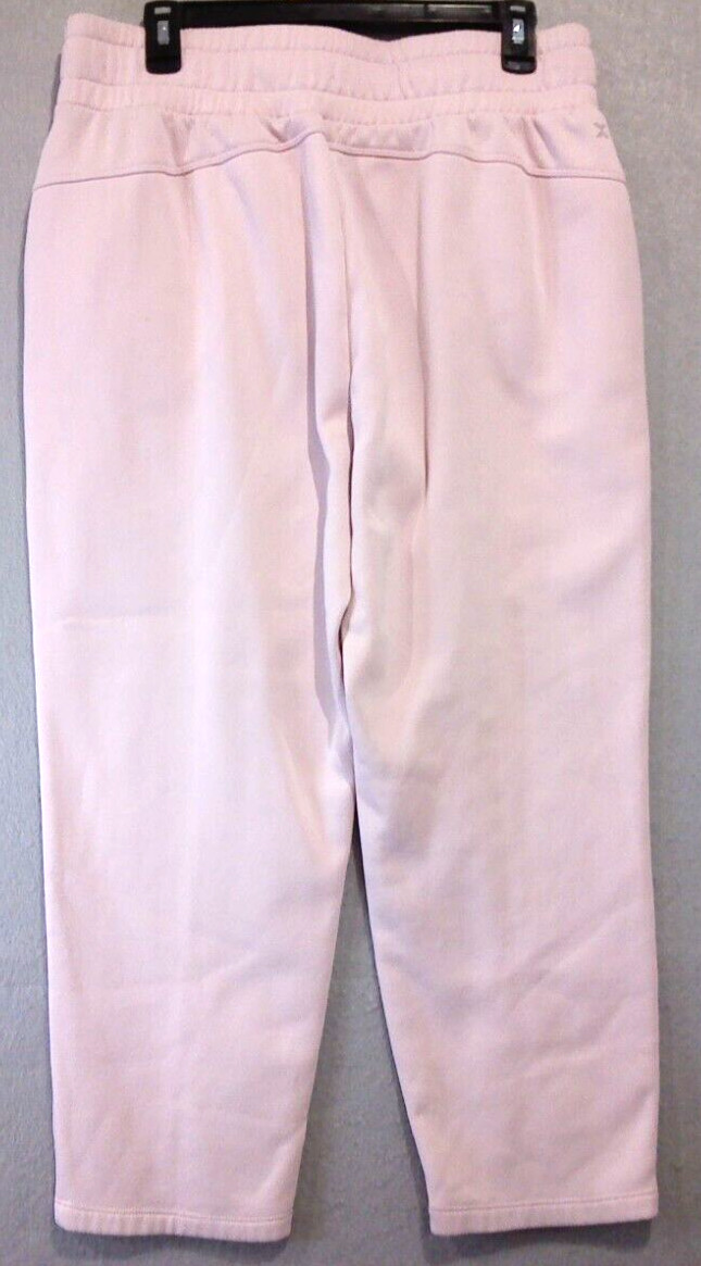 Xersion Quick-Dry Activewear Jogger Pant Pink Sz L Stretch Waist Pockets Comfort