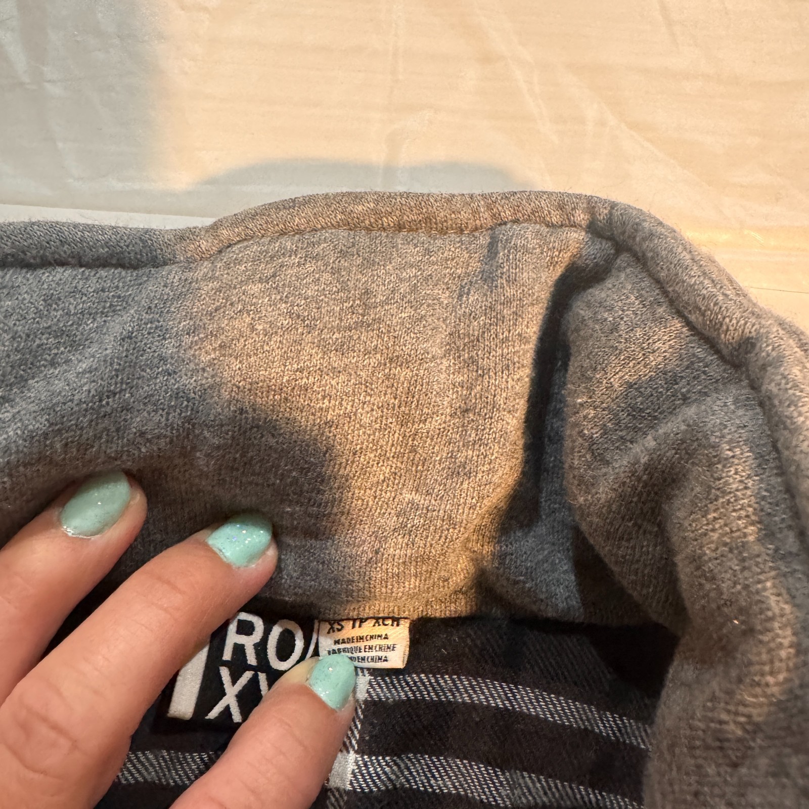 Roxy Women’s Gray Duffle Coat Zip, Button, and Toggle Closure Size: XS