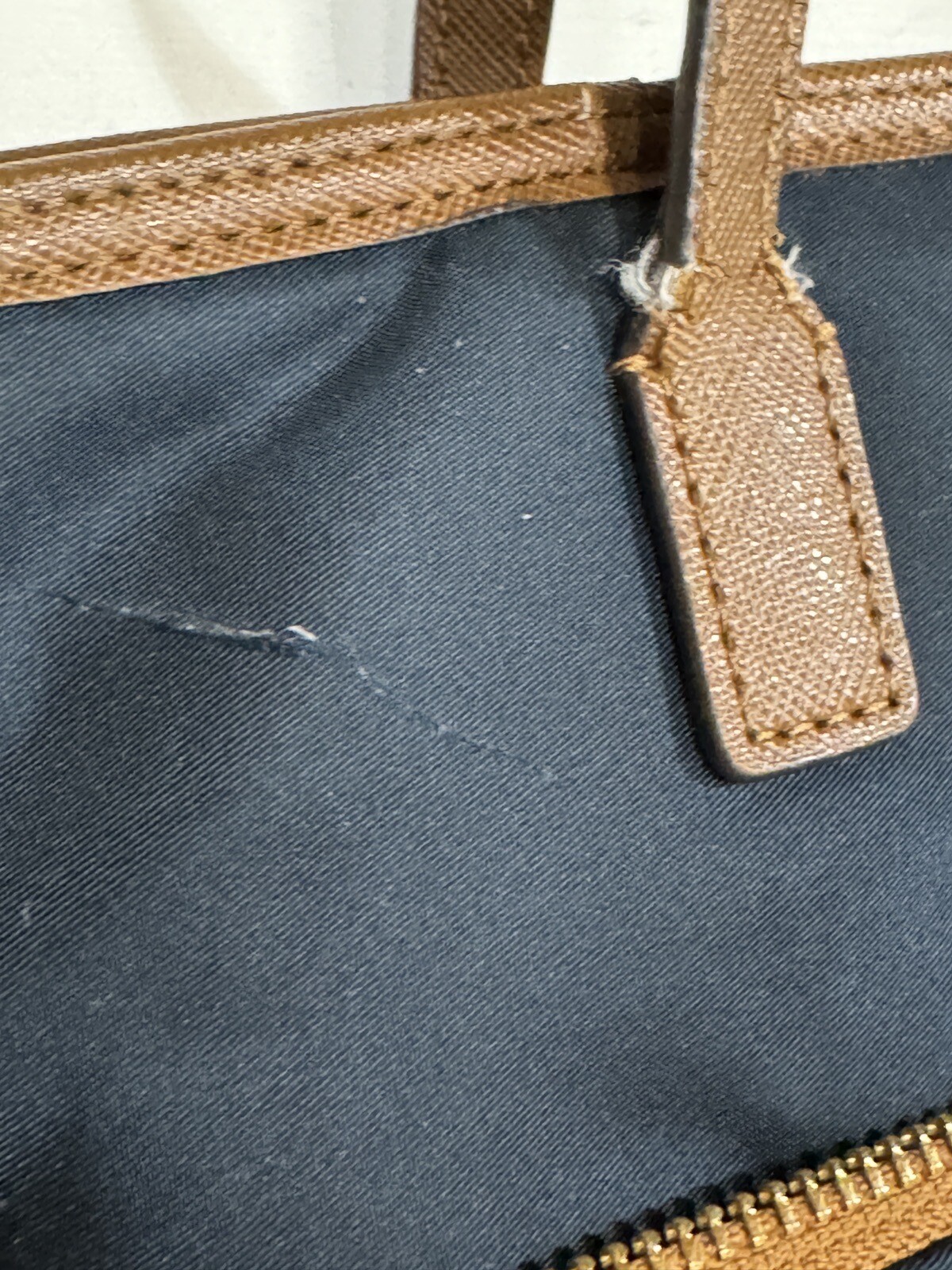 Michael Kors Purse Navy Kempton Tote Bag See Some Damage And Wear In Pictures