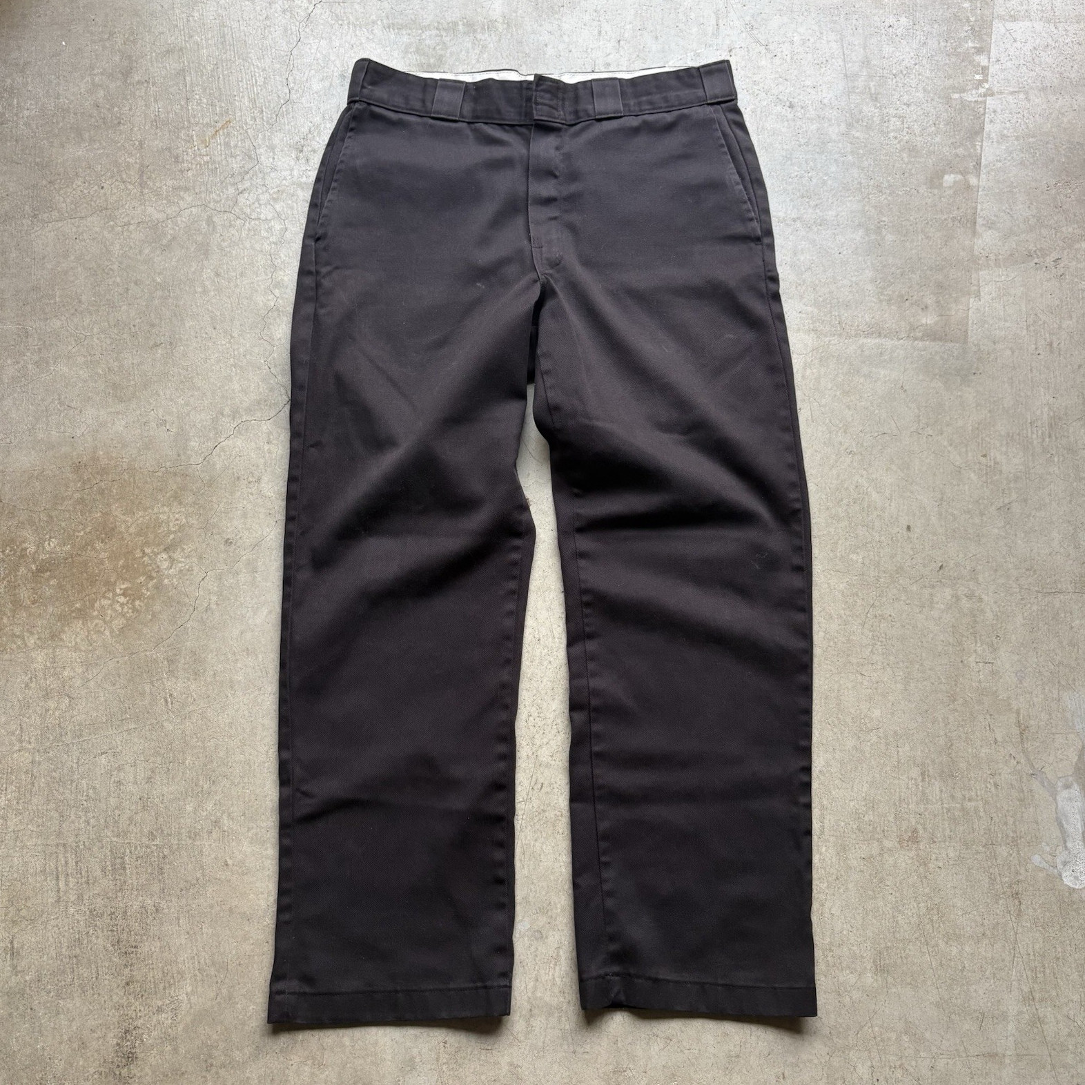 Dickies 874BK Men’s Workwear Pants 34×30 Black Cotton Blend Twill