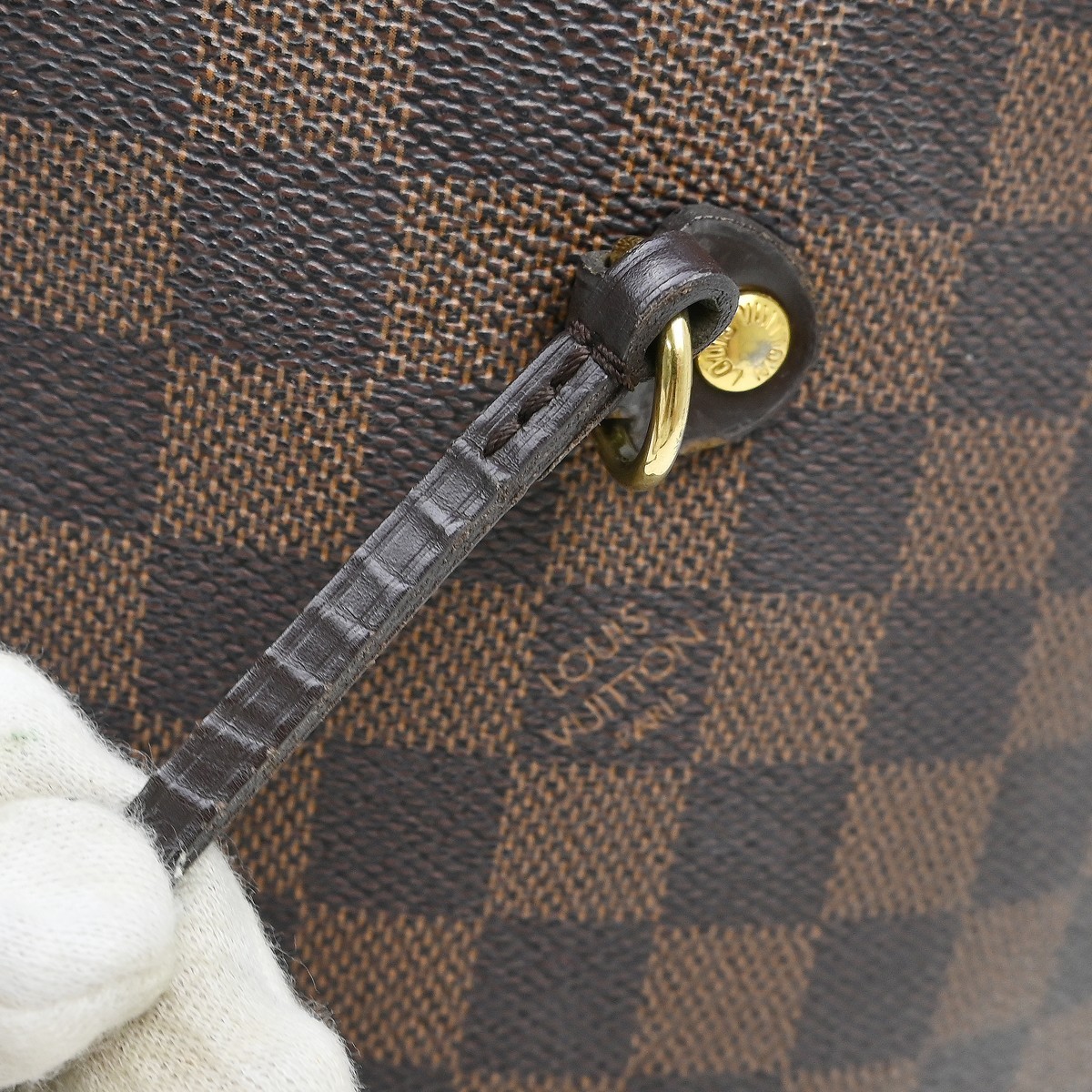 Best06 Louis Vuitton Neverfull MM Damier Ebene Tote Bag N41358 AR0069 BQ01193