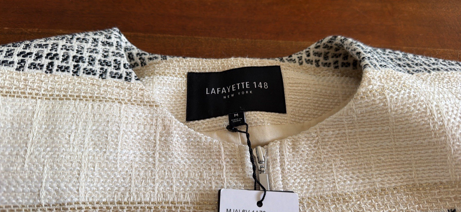 New LAFAYETTE 148 New York Multicolor Striped Professional Blazer Jacket Size M