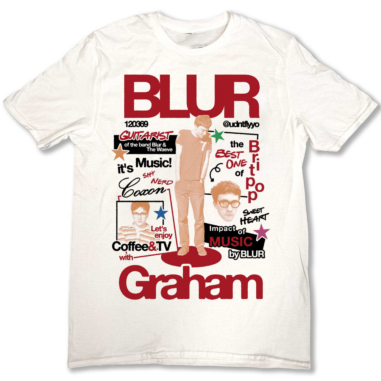Blur Band Graham Coxon SHirt Shirt Unisex Concert S-5XL Reprint TR488