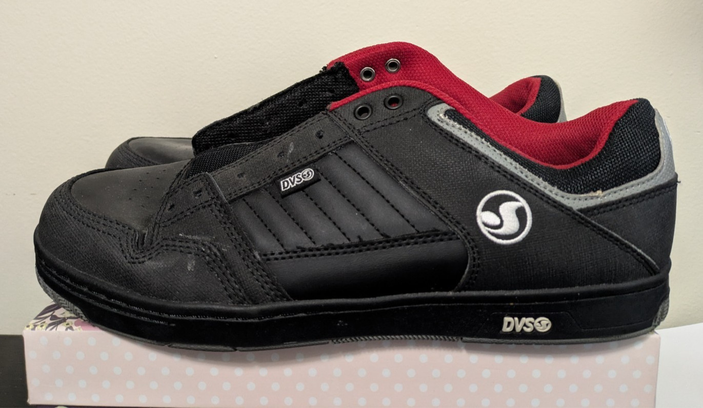 DVS MEN’S Ignition Men’s BLACK/CHARCOAL/RED Size 11.5