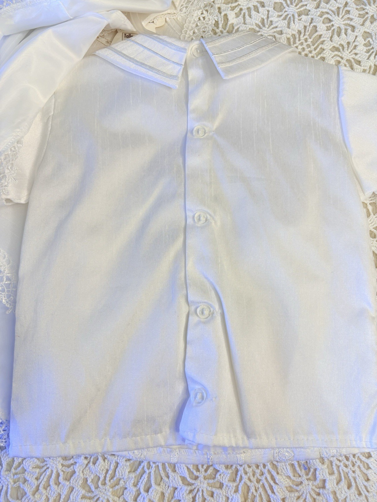 Vintage Boys Three Piece White Christening Outfit With Hat 2years NWT