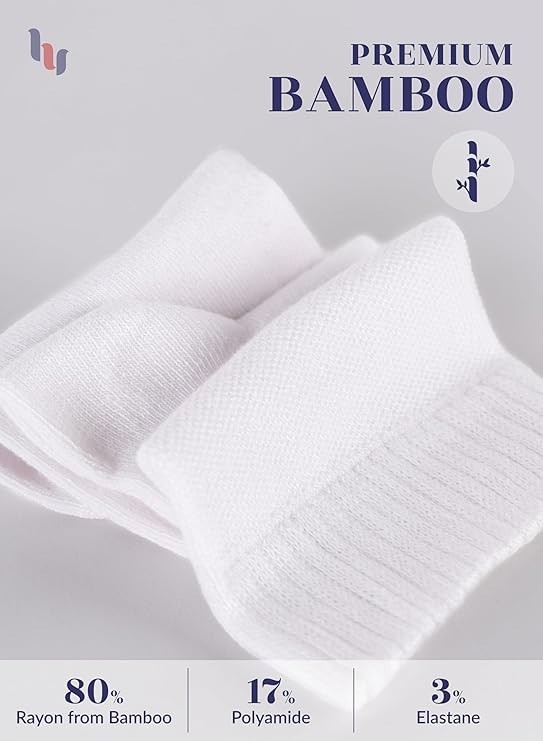 Silky Soft Premium Bamboo Everyday Use Business Socks, 3 Pairs, by Hugh Ugoli