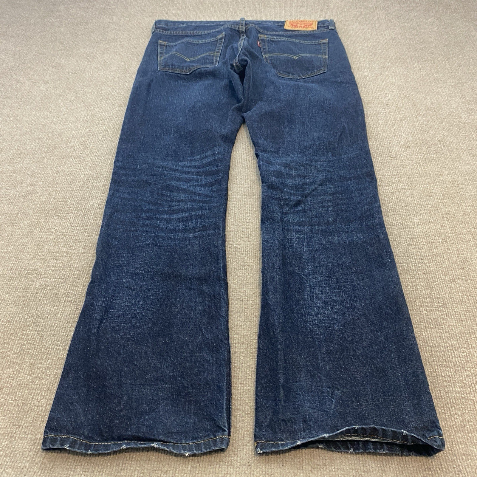 Levis 527 Jeans Mens 36×32 Blue Bootcut Western Denim Rockabilly Cowboy Boots