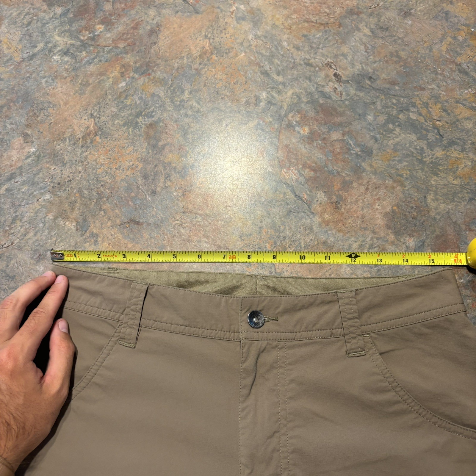 Marmot Arch Rock Pants Beige Cargo Hiking Stretch Nylon 152370 Men’s M 32X32