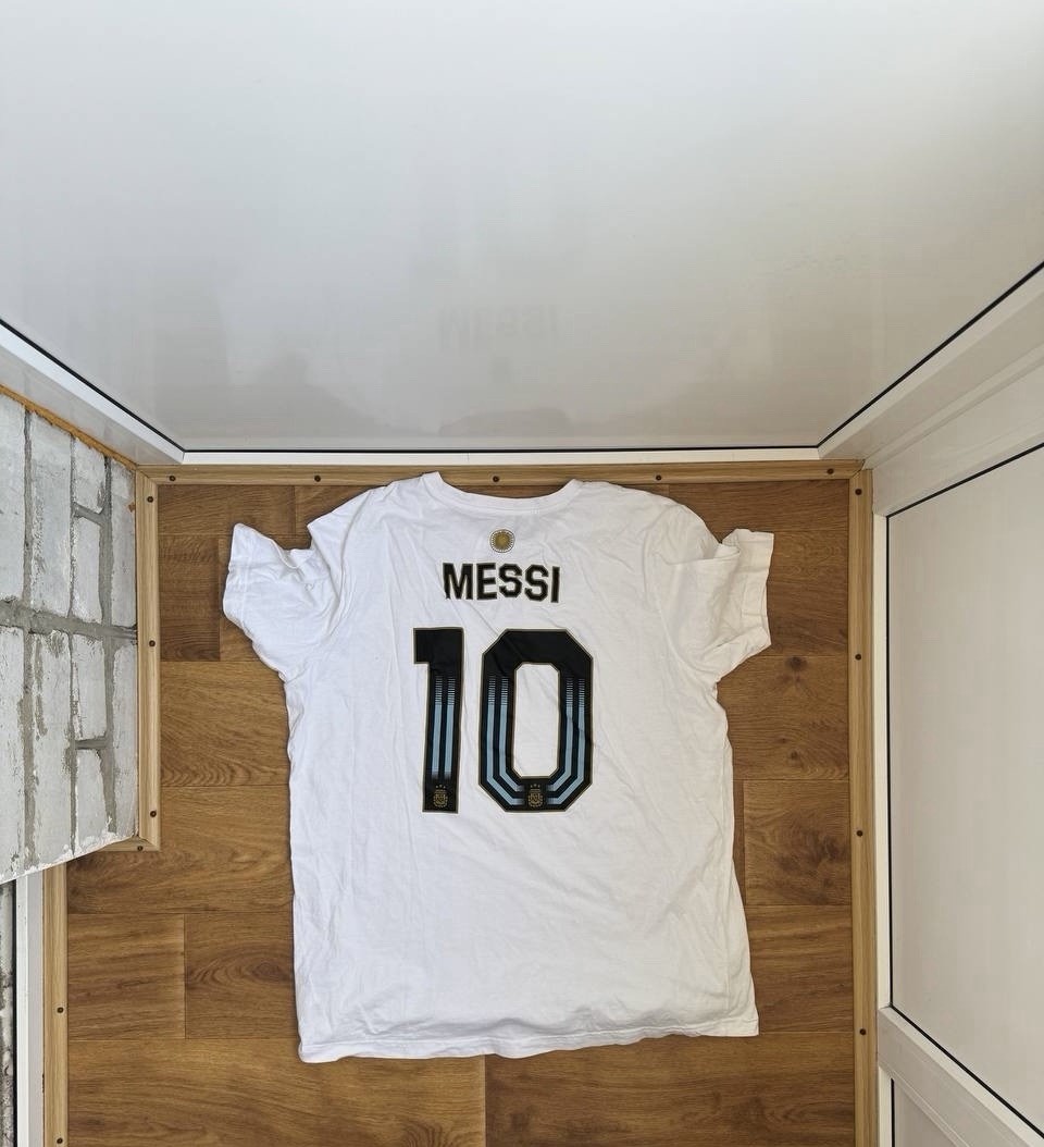 Adidas Argentina Messi Men’s Training Soccer T Shirt Mens Size XL White