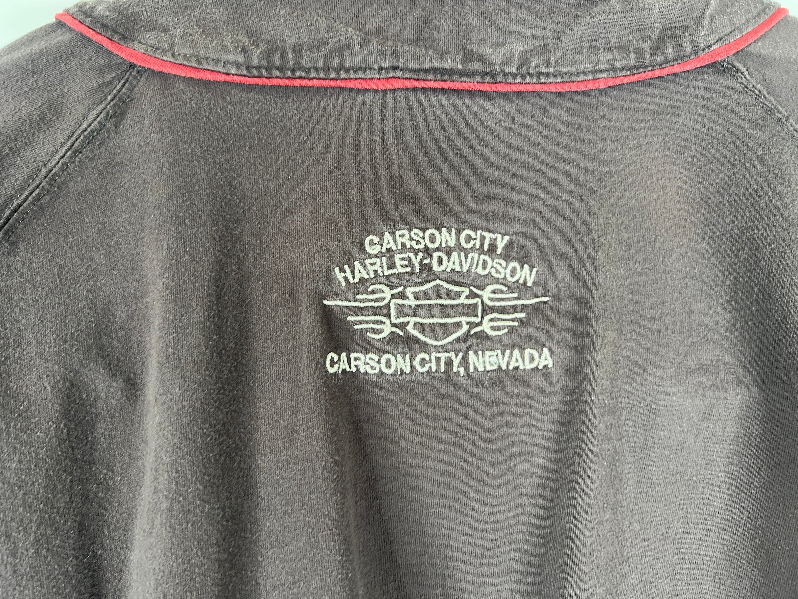 Vintage Harley Davidson Baseball Jersey Style Shirt Men’s Size XL Carson City NV