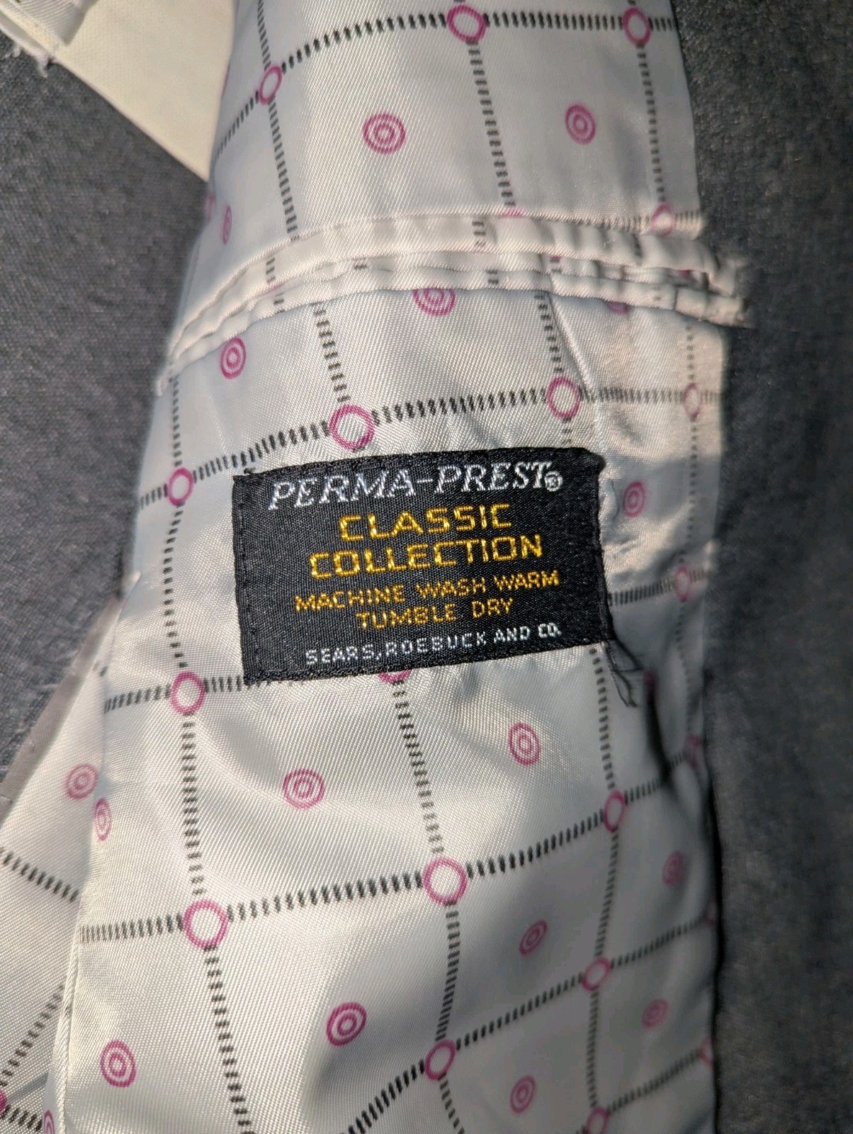 Vintage Men’s Sears Classic Perma-Prest Collection Blazer Separates Half Lined