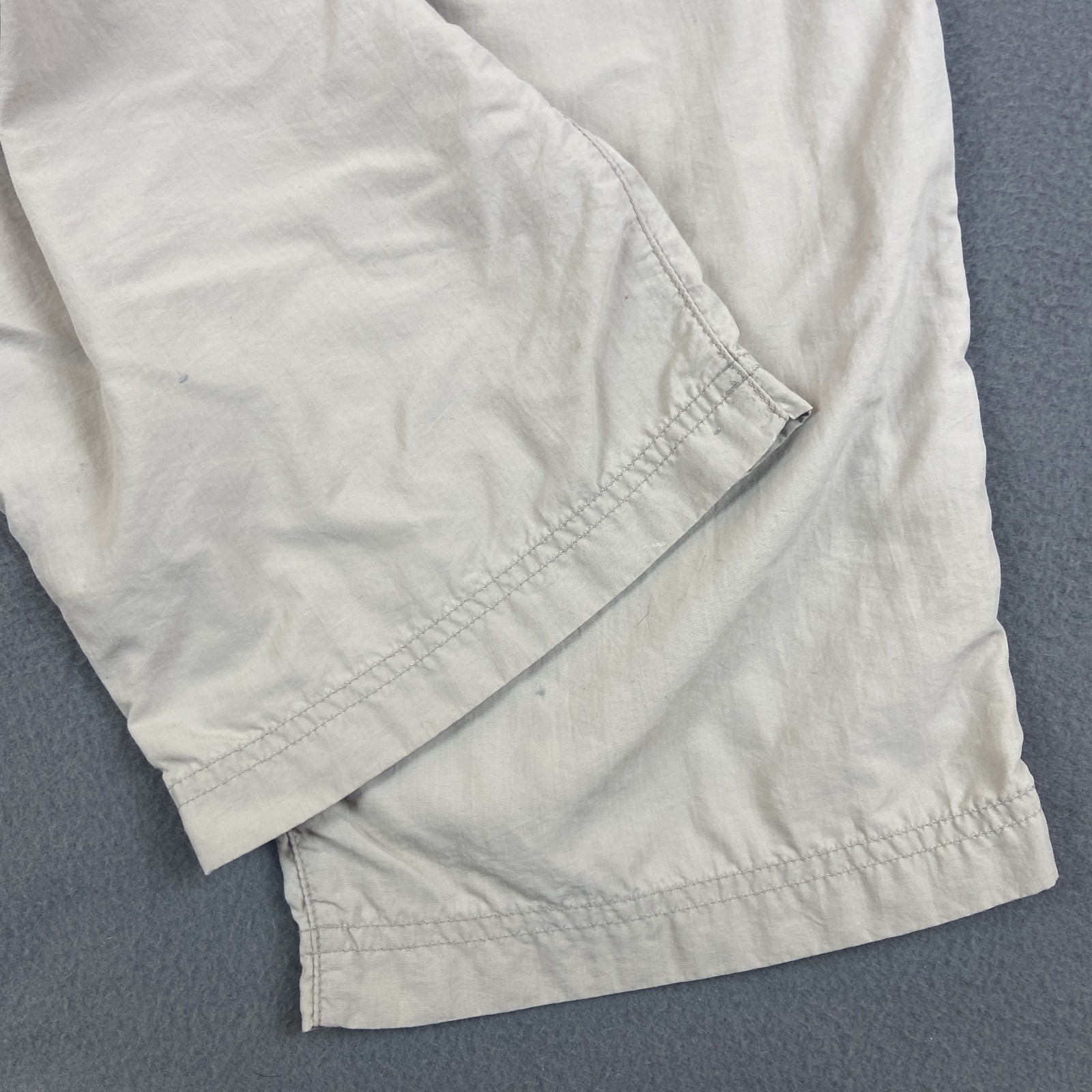 REI Pants Mens Large Beige Convertible Cargo Hiking UPF 50+ Workwear Belted