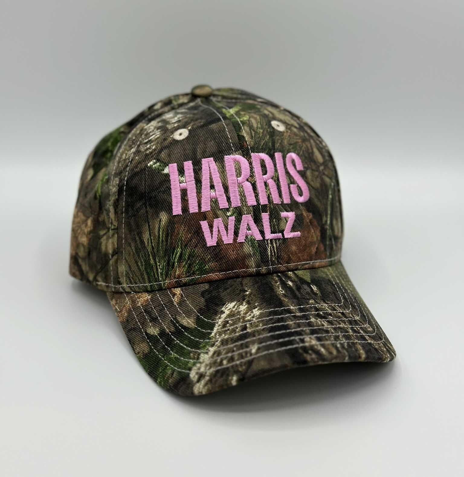 Harris Walz embroidered Camo Hat Kamala Tim Walz 2024 Election campaign Hats