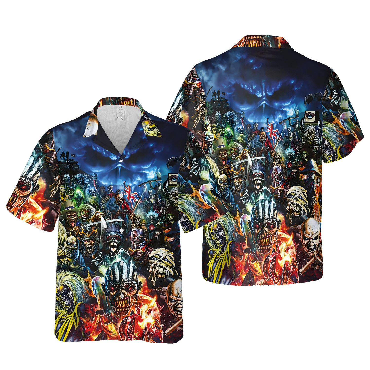 Iron Maiden This Time It Is War 2024 Summer Trend Fan Gifts Hawaiian Shirt