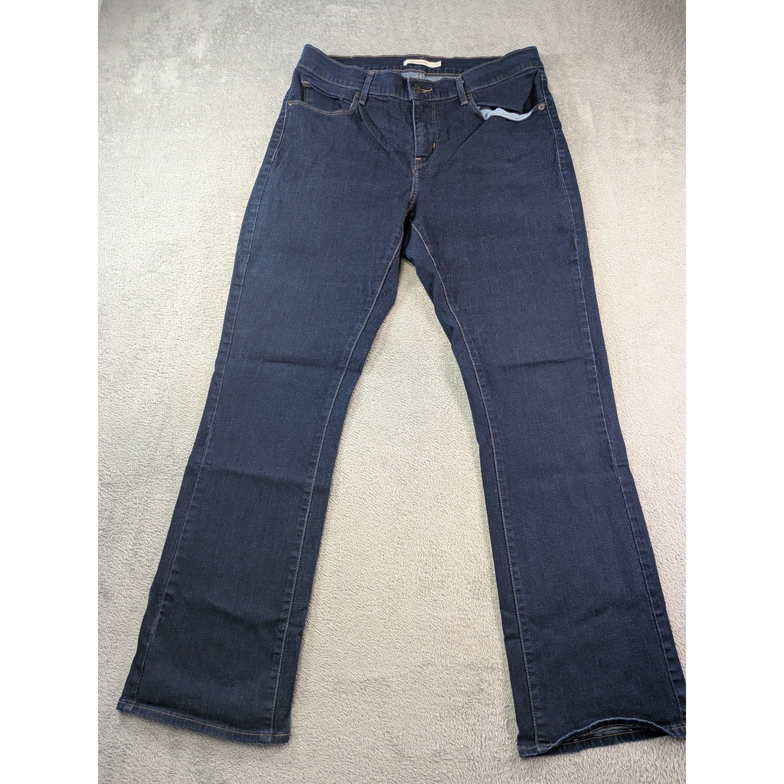 Levis Curvy Bootcut Jeans Mens Dark Wash Indigo Denim 57970-0010 W32 L32