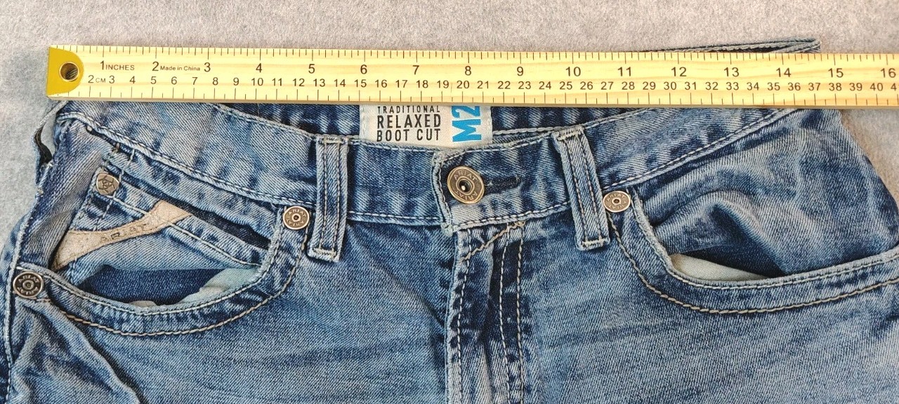 Ariat M2 Traditional Relaxed Boot Cut Denim Jeans Mens 30×36 Western Work