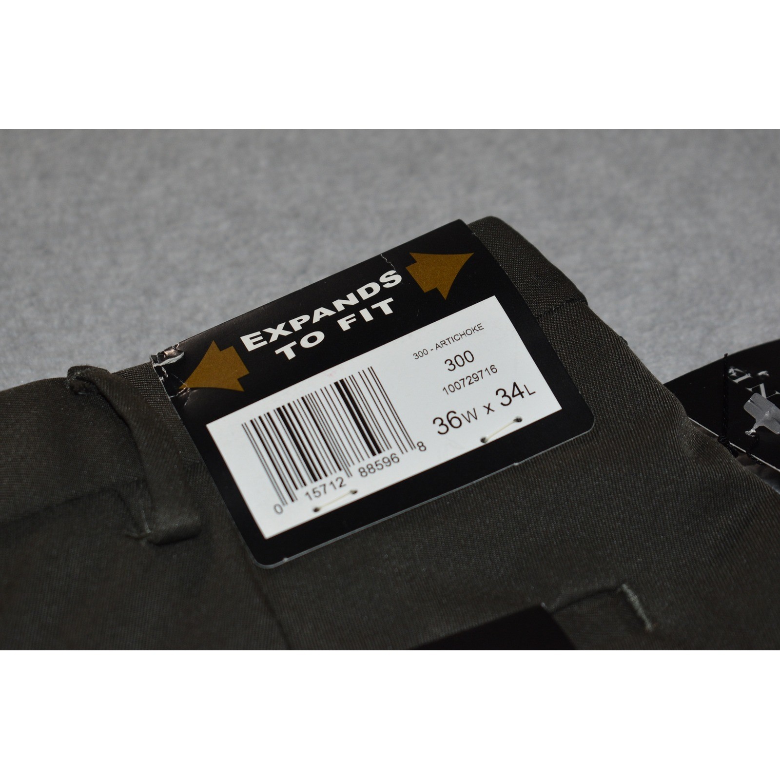Savane Dress Pants Mens 36×34 Artichoke Green Double Pleated Comfort NEW
