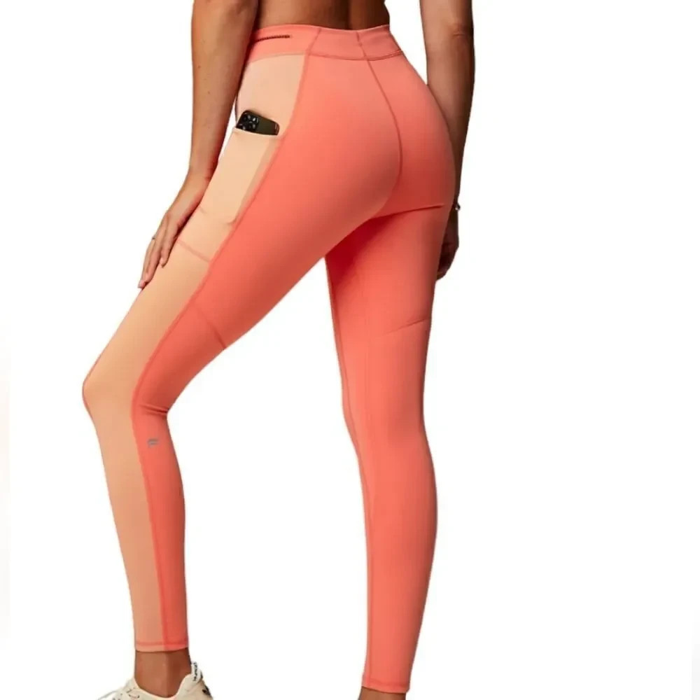 NWT Fabletics Melon Pink Motion 365+ High Waisted Bungee Legging Tall M