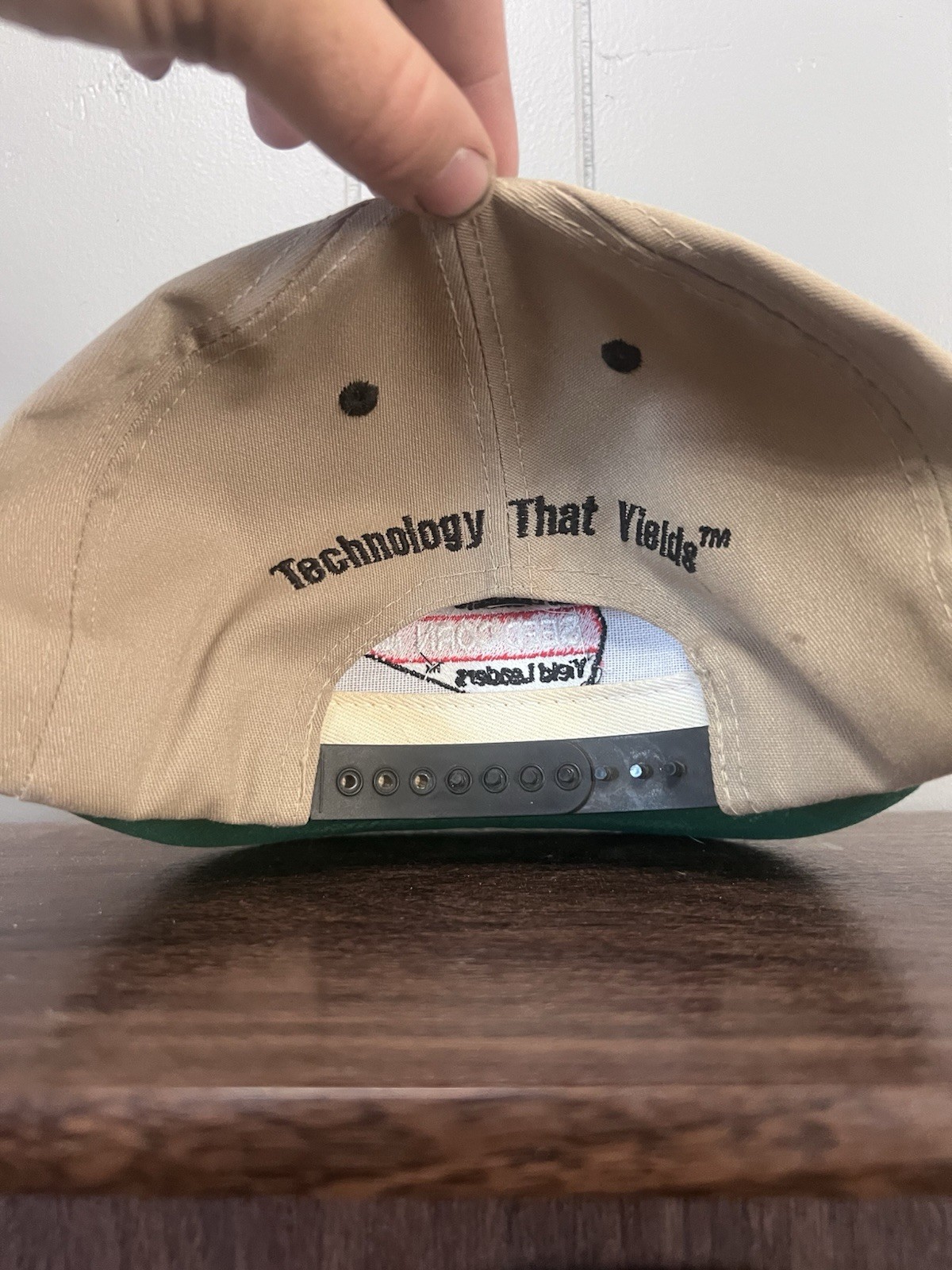 Vintage Pioneer Seed Corn Hat Cap Snap Back Black Tan Farming Promo K Products