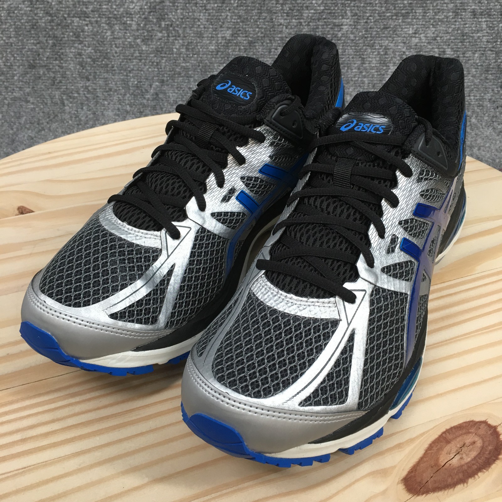 Asics Gel-Cumulus 17 Running Shoes Mens 12.5 2E Lace Up Sneakers Gray Black NEW