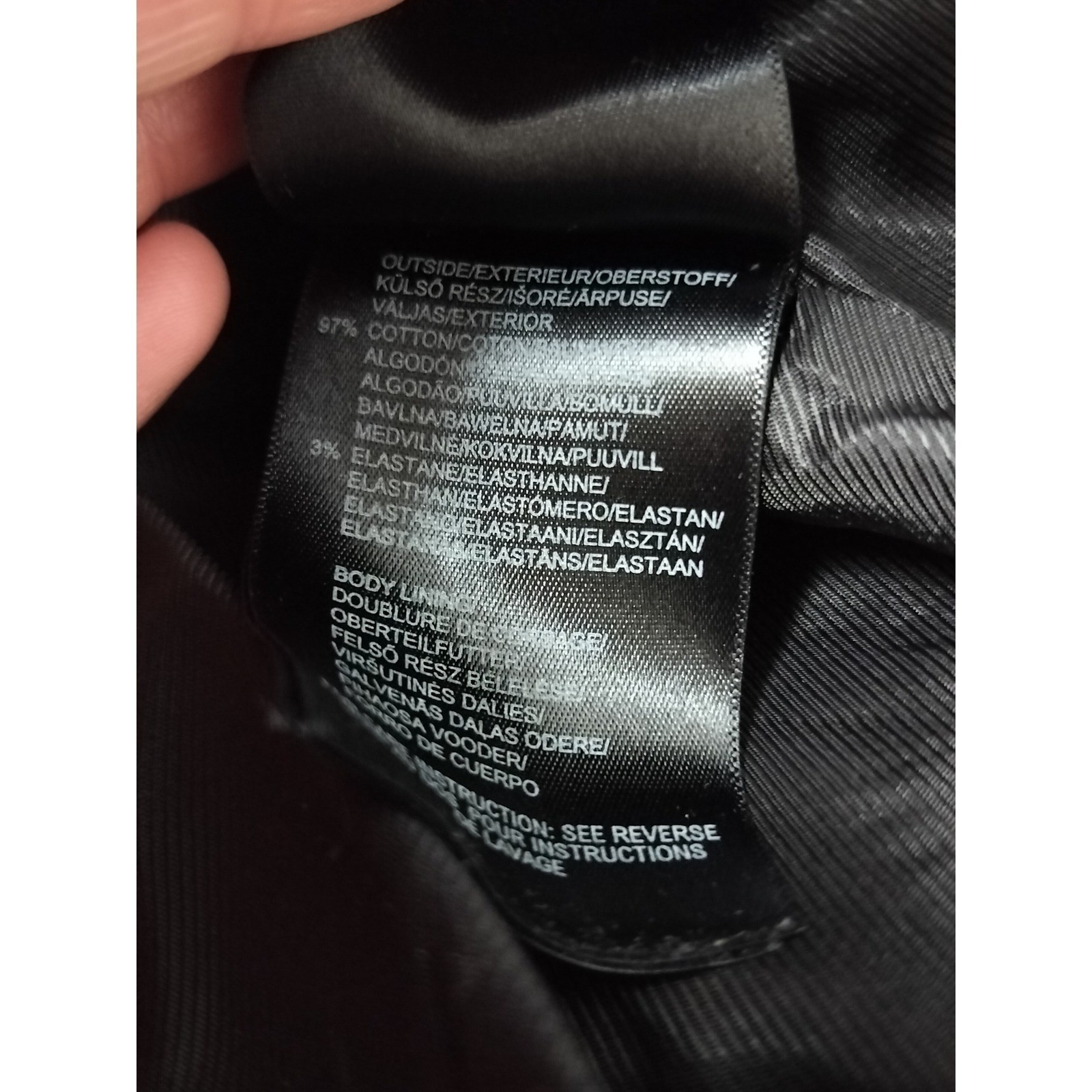 Mexx Double Breasted Cotton Trench Coat Womens 36 Black Belted Convertible