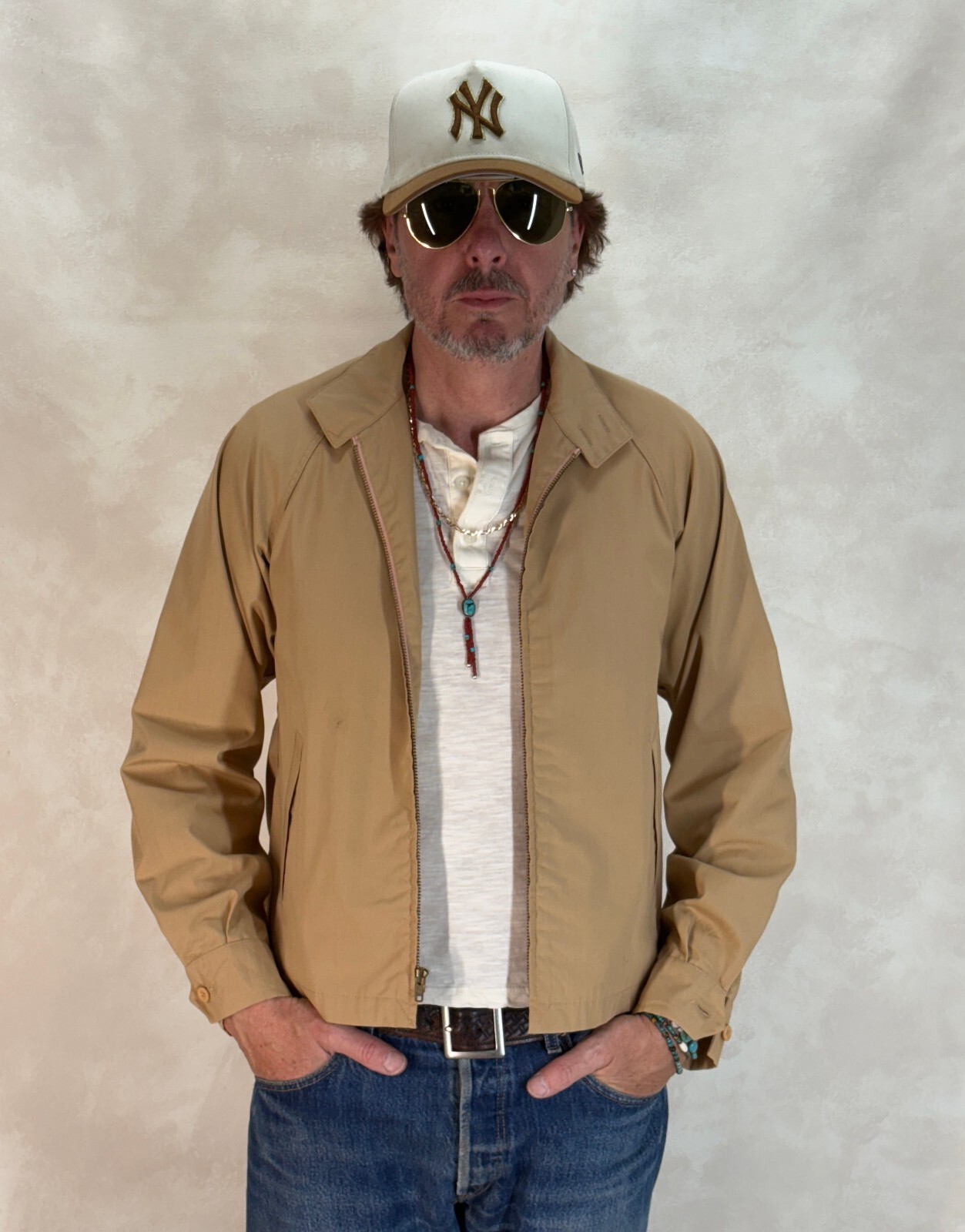 38 Reg , Vintage London Fog Lightweight Cotton-Blend Zip Jacket Made in…
