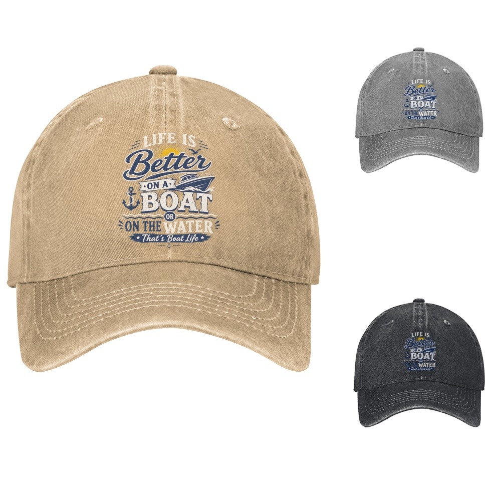 Better on a Boat Baseball Cap Nautical Dad Hat Adjustable