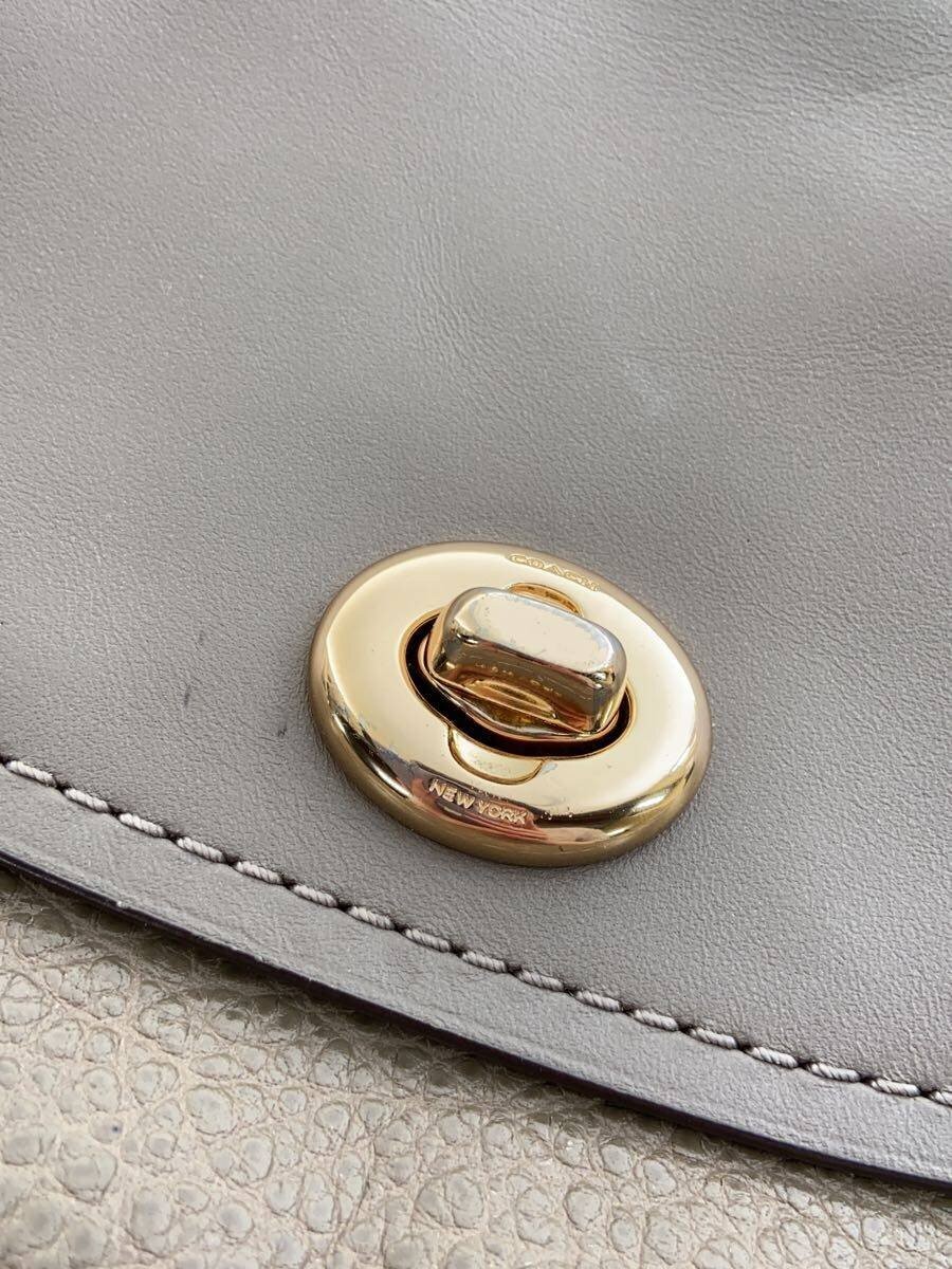 COACH Shoulder Bag Leather CML F22349