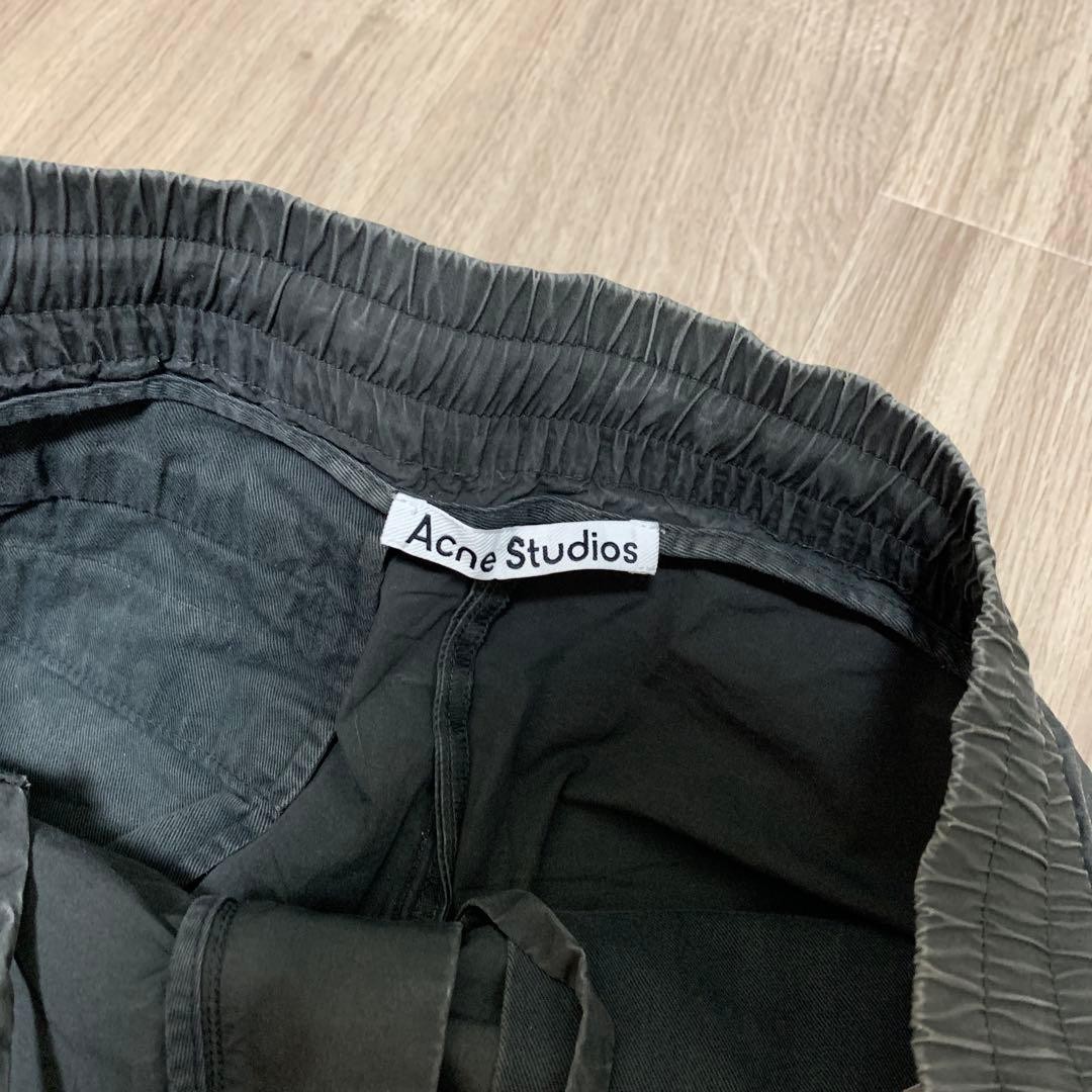 Acne Studios Shorts 46 Black Grey Khaki Wash Used Vintage 80s