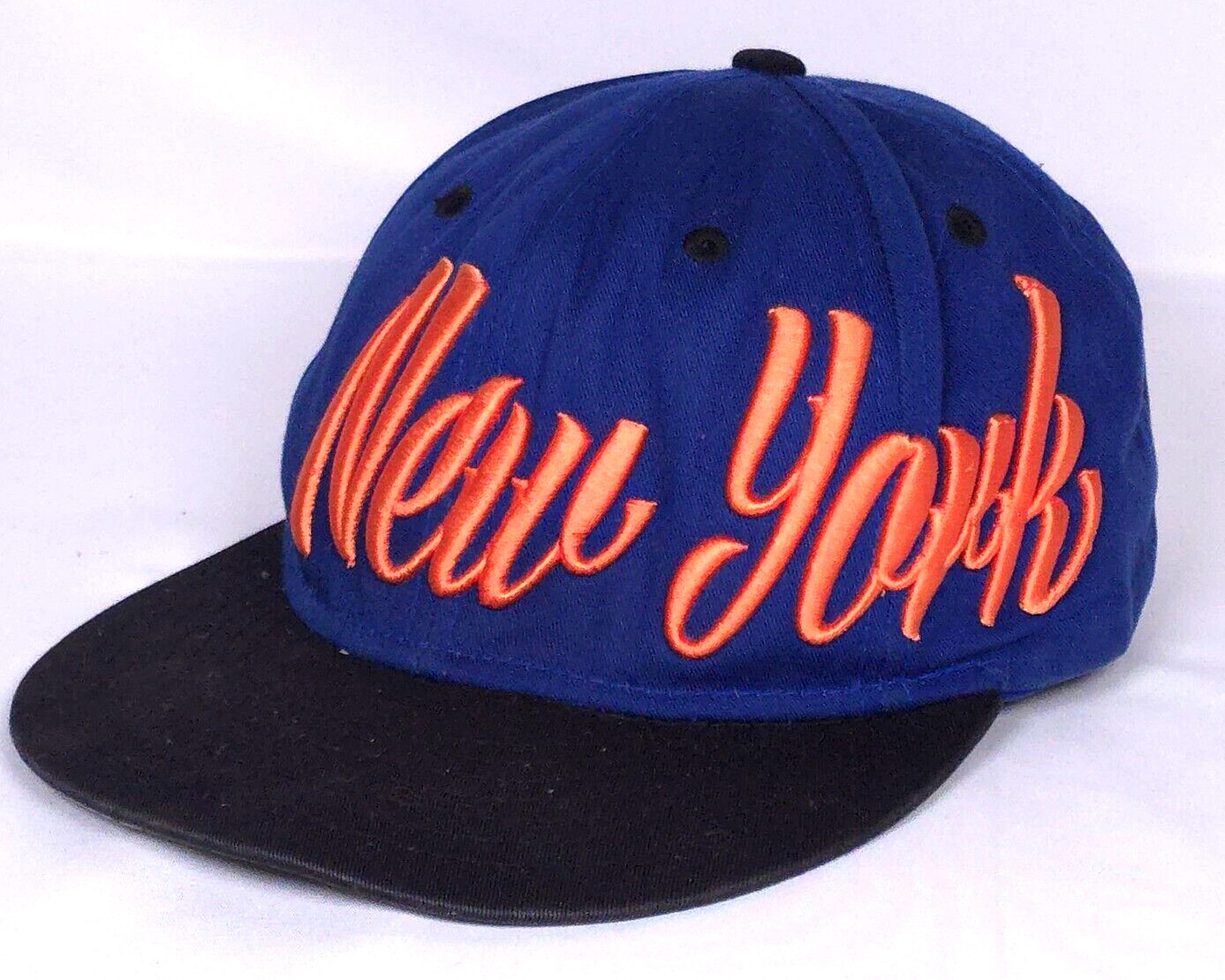 New York Mets Knicks Colors KBETHOS Snapback Hat Cap Embroidered Headwear Vtg ?