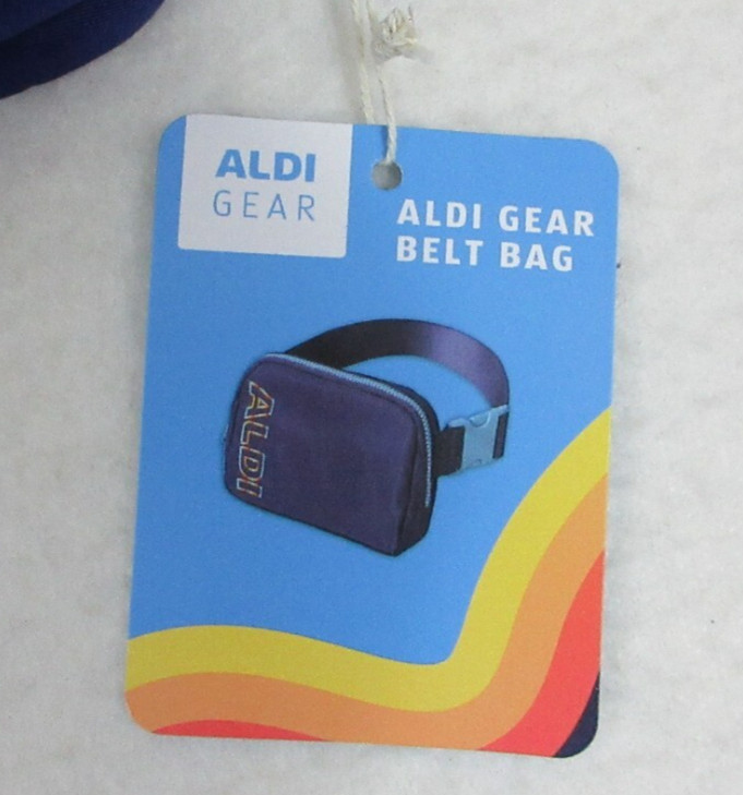 ALDI Gear Belt Bag Navy Blue Fanny Pack Crossbody Waist Bag Adjustable Strap