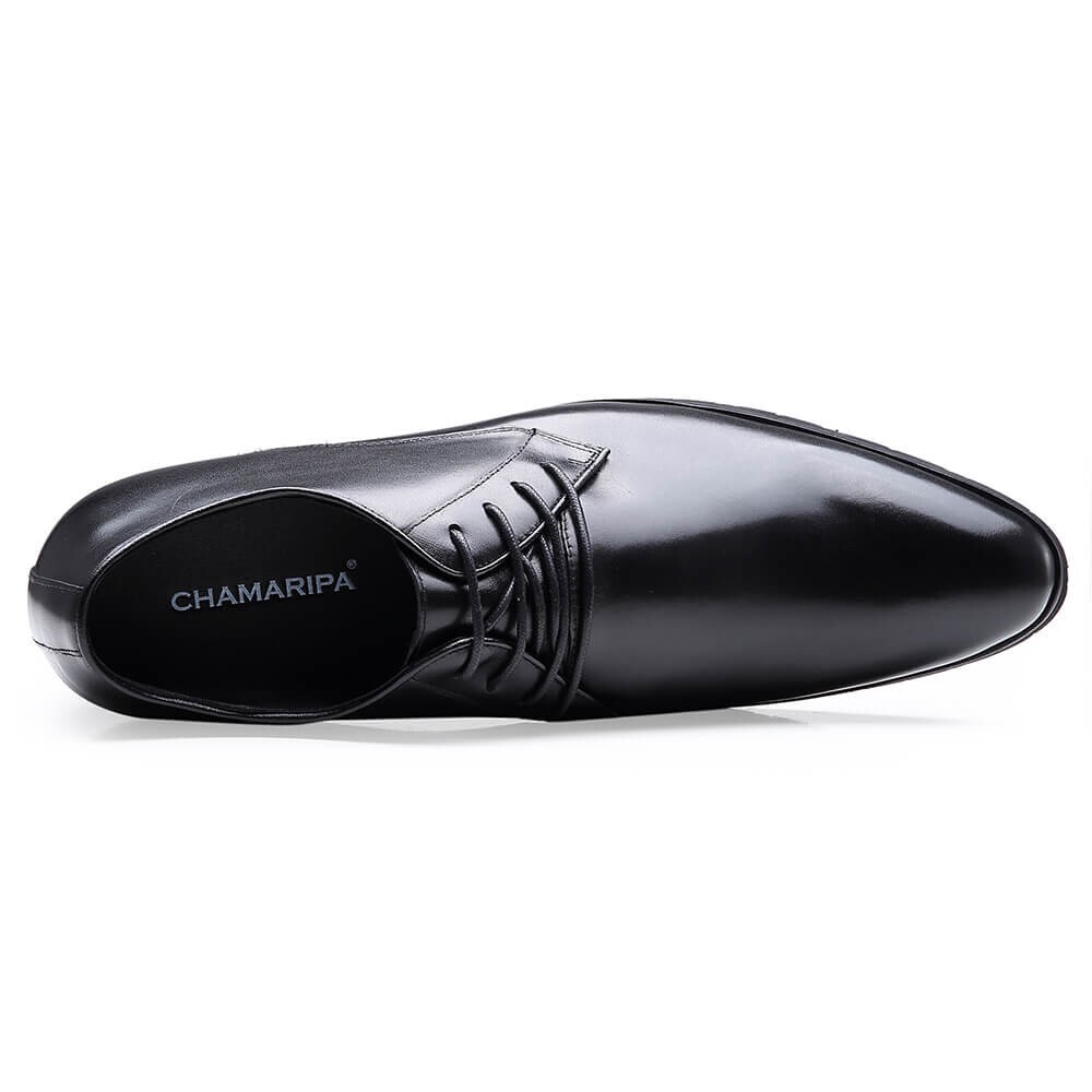 US8 CHAMARIPA 10CM/3.9INCHES ELEVATOR dress shoes men HEIGHT INCREASE OXFORD