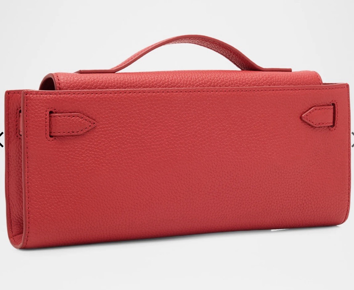 Veronica Beard Dash Clutch Scarlet Red