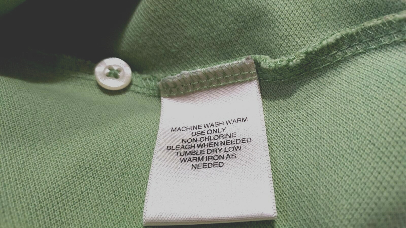 St John’s Bay “Heritage Polo” Men’s SS Knit Shirt Sz Med.,100% Cotton, Lt. Green