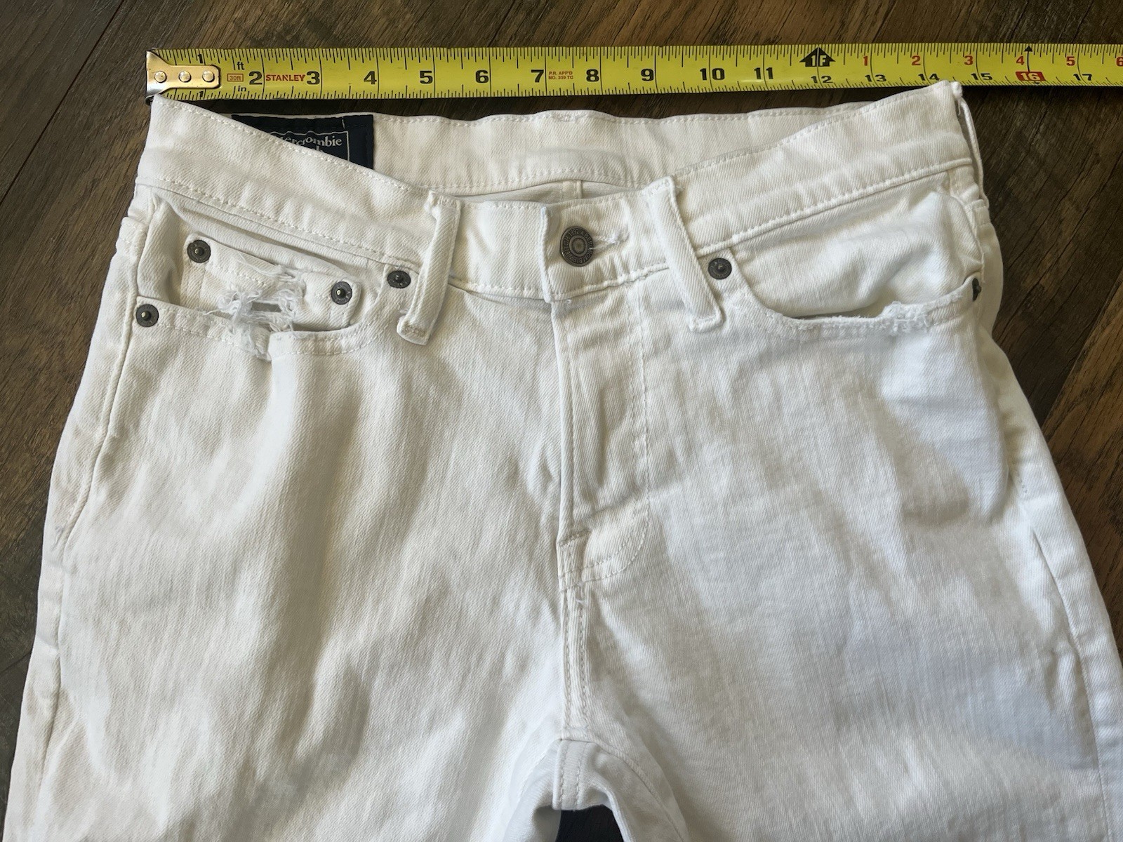 Men’s Abercrombie & Fitch Distressed Rustin Athletic Skinny Stretch Jeans 28×30