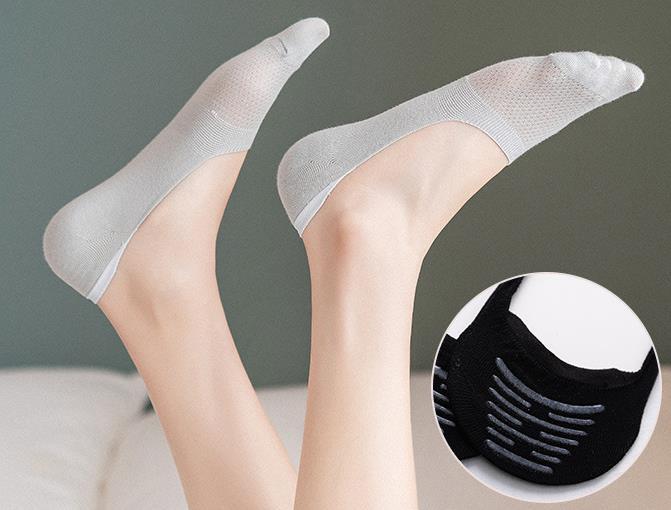 1-6 Pairs Mens Womens Summer No Show Invisible Nonslip Boat Cotton Low Cut Socks