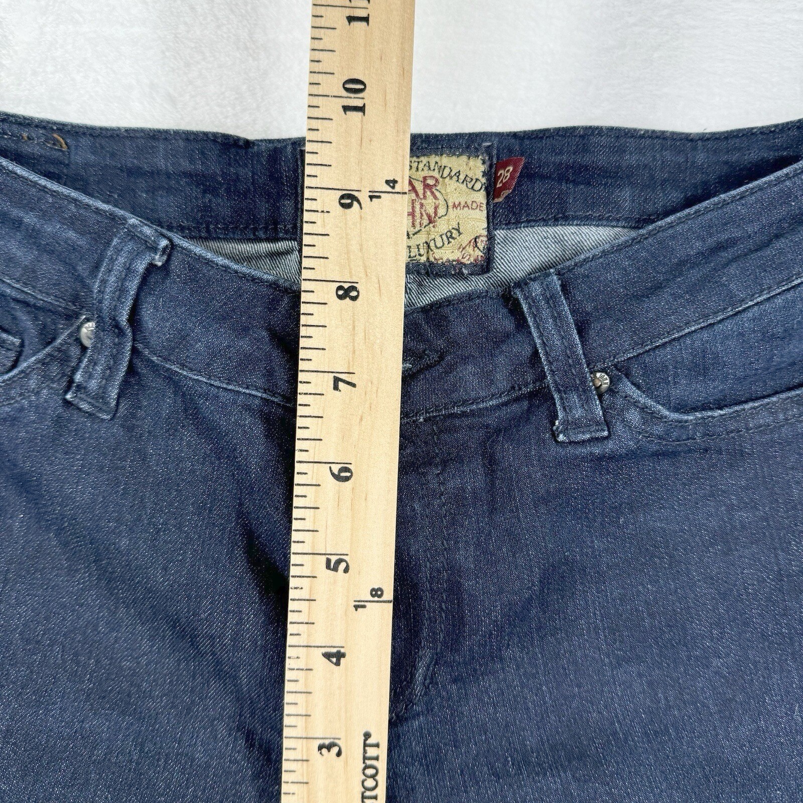 Dear John Denim Womens 28 Modern Luxury Skinny Jeans Dark Wash Stretch Tailored