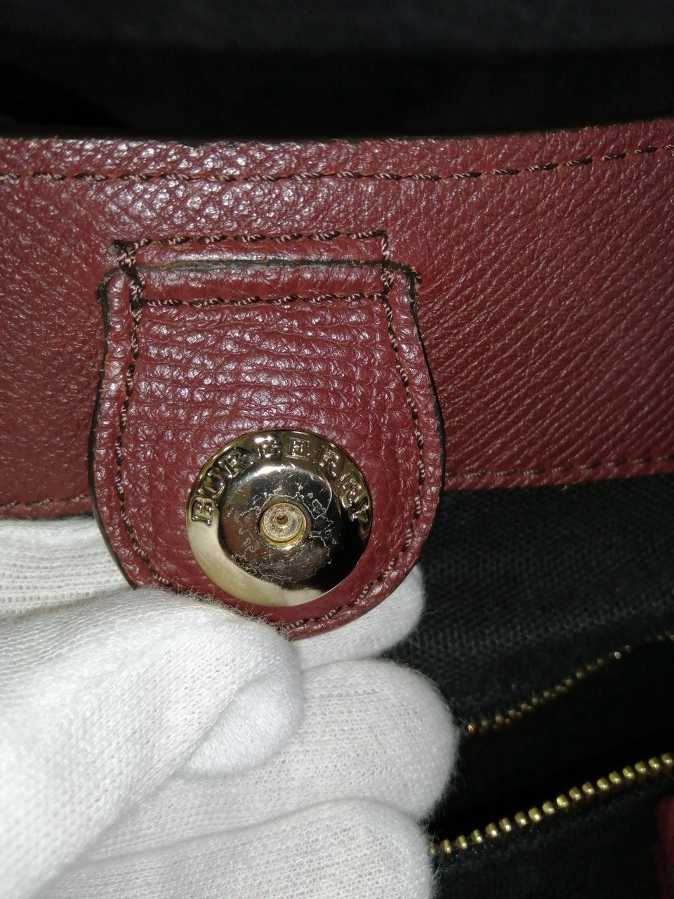 BURBERRY Brown Shoulder Bag 10.6 inch